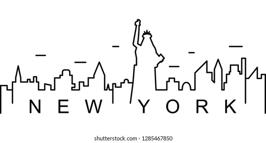 New York outline icon. Can be used for web, logo, mobile app, UI, UX