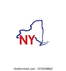 New York Outline Logo Template 002