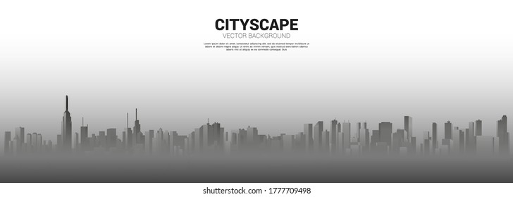 New york Panorama city Building background with light and shadow. Background for big city and urban life.