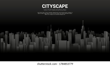 New york Panorama city Building background with light and shadow. Background for big city and urban life.