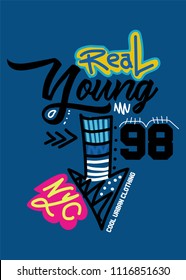 new york real young,t-shirt design