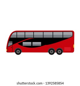 new york red bus illustration vector