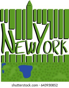 New York. sign