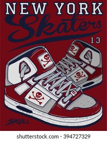 new york skaters t graphic