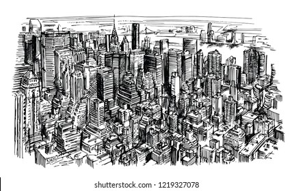 New York skyline panorama