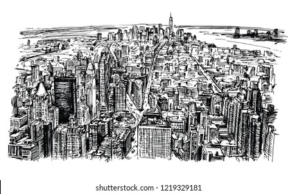 New York skyline panorama