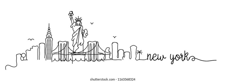 New York Skyline Signature Design