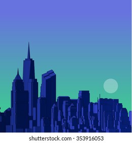 New York Skyline. Vector