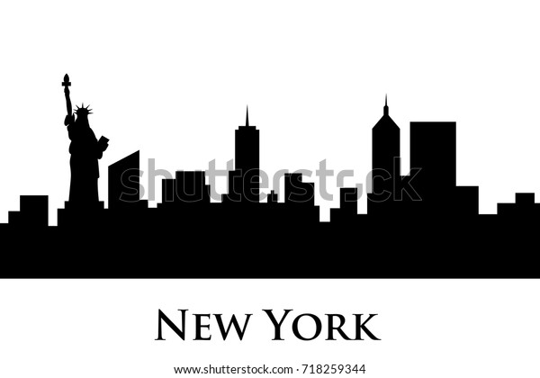 new york skyline vector