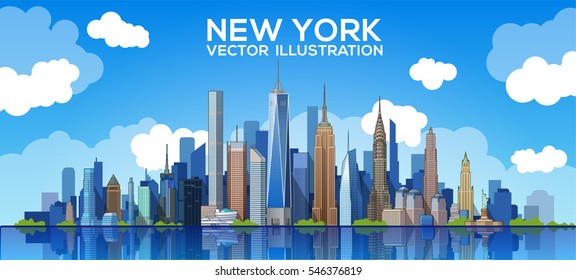 New york Skyline. Vector illustration