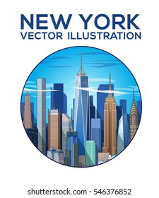 New york Skyline. Vector illustration