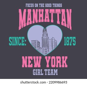 new york Slogan graphic for t-shirt