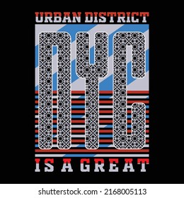 new york slogan tee typography graphic illustration vector art t shirt print