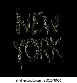 New york  slogan for T-shirt printing design and various jobs, typography, vector.