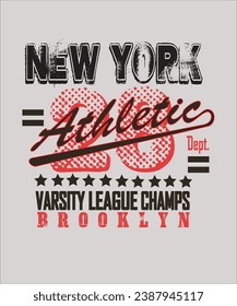 New york , Slogan typography print design. Vector t-shirt