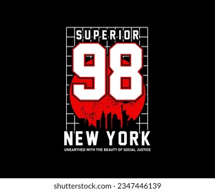 new york slogan typography vector graphic, for typographic poster or t shirts streetwear and Urban style