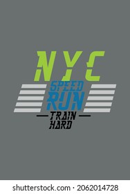 trenecito de velocidad de nueva york trenzado duro,vectores de moda de diseño de camisetas