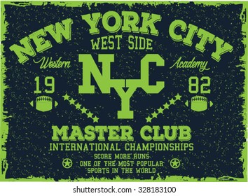 new york sport t-shirt graphic