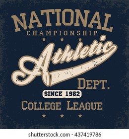 New York Sport wear typography emblem, t-shirt stamp graphics, vintage tee print, athletic apparel design graphic print. vector