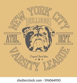 New York Sport wear, sport typography emblem, t-shirt stamp graphics, athletic apparel design