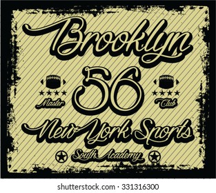 new york sports graphic design, brooklyn t-shirt design