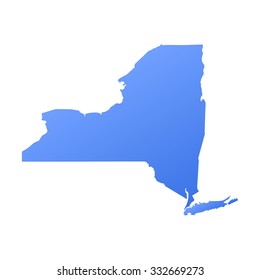 New York state border,map