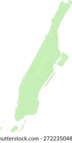 New York State New York County Vektor Volkszählung Polygon der Zählung basierend auf Daten der Tiger 2020 Volkszählung