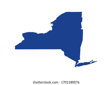 New York State Map. Vector Design Illustration