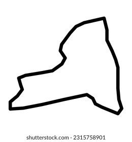 new york state silhouette vector file eps 10