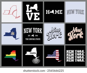 New York state t shirt design