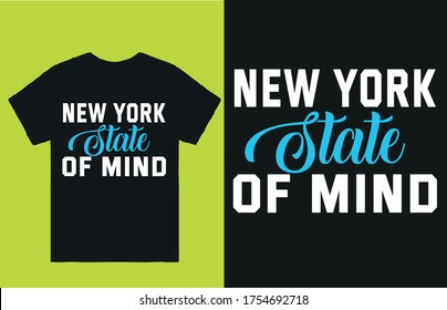 New york states of mind-vector t shirt design