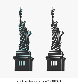 New York Statue of Liberty Symbol Vector