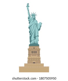 Estatua de la Libertad de Nueva York. Atracción turística Viajes, concepto de viaje. 