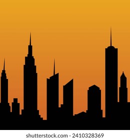 New York sticky notes vector