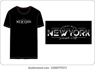 New York street boy, typographic Vector design illustration t shirt printing