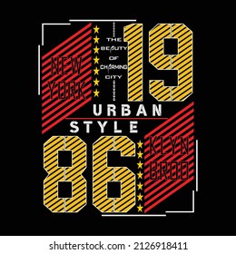 new york style tee graphic typography illustration vector for print t shirt,art,style