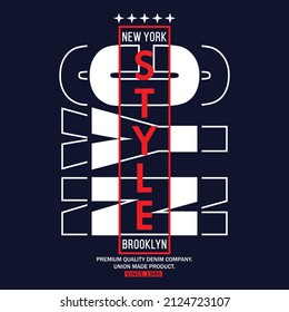 new york style typography graphic illustration vector,vintage by order