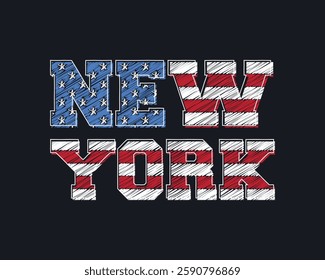 New york stylish t-shirt and apparel abstract design. Vector print, typography, poster
