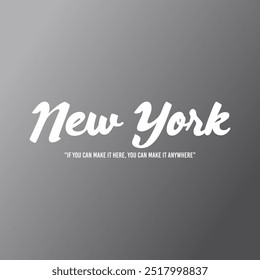 New York a stylized, modern  typography slogan vector illustration for t-shirt and other uses