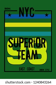 new york superior team,t-shirt design