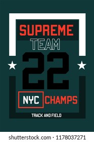 New York Supreme Team,t-shirt Design