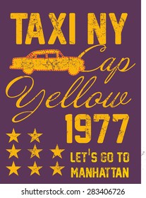 new york taxi vector art