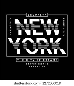 New york theme vectors for t-shirt prints and other uses 