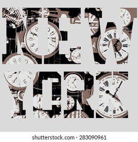 new york times line vector art