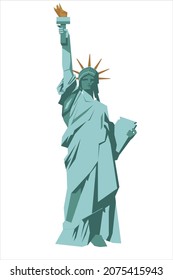 New York Tourist Attractions, Statue of Liberty Illustration, Symbol of Liberty