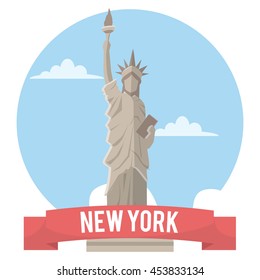 new york travel and tour design concept