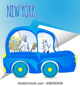 New York Trip. Vector Illustration. Travel. 