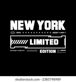 New York  t-shirt and apparel abstract design. Vector print, typography, poster. 