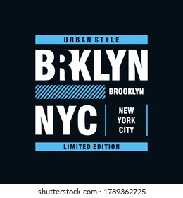  New York t-shirt and brooklyn apparel designs. Vector print, typography, poster, emblem.
