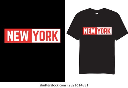 New York, t-shirt design, vector